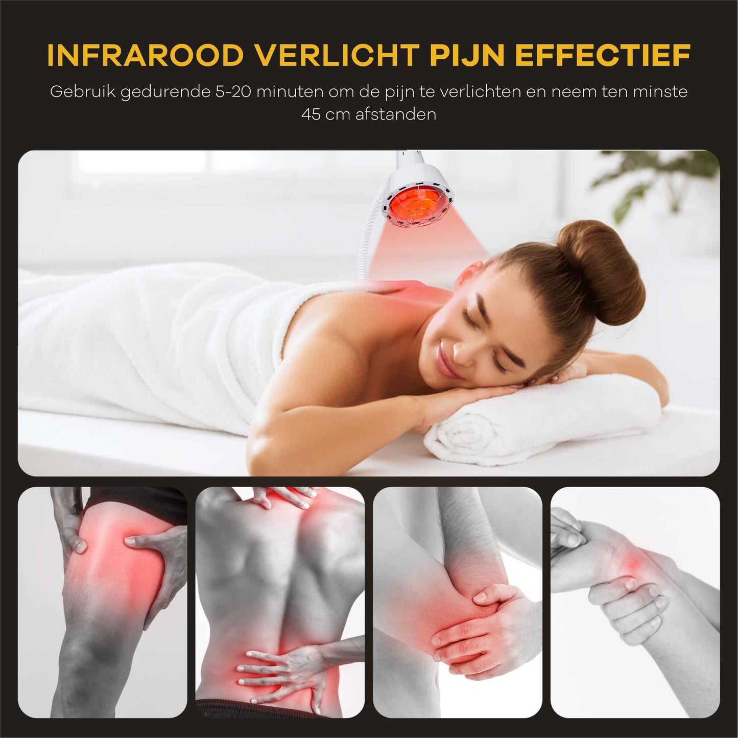 Enkele kop infraroodlamp S2 - Hoogwaardige infraroodlamp voor optimaal welzijn - Mvolo