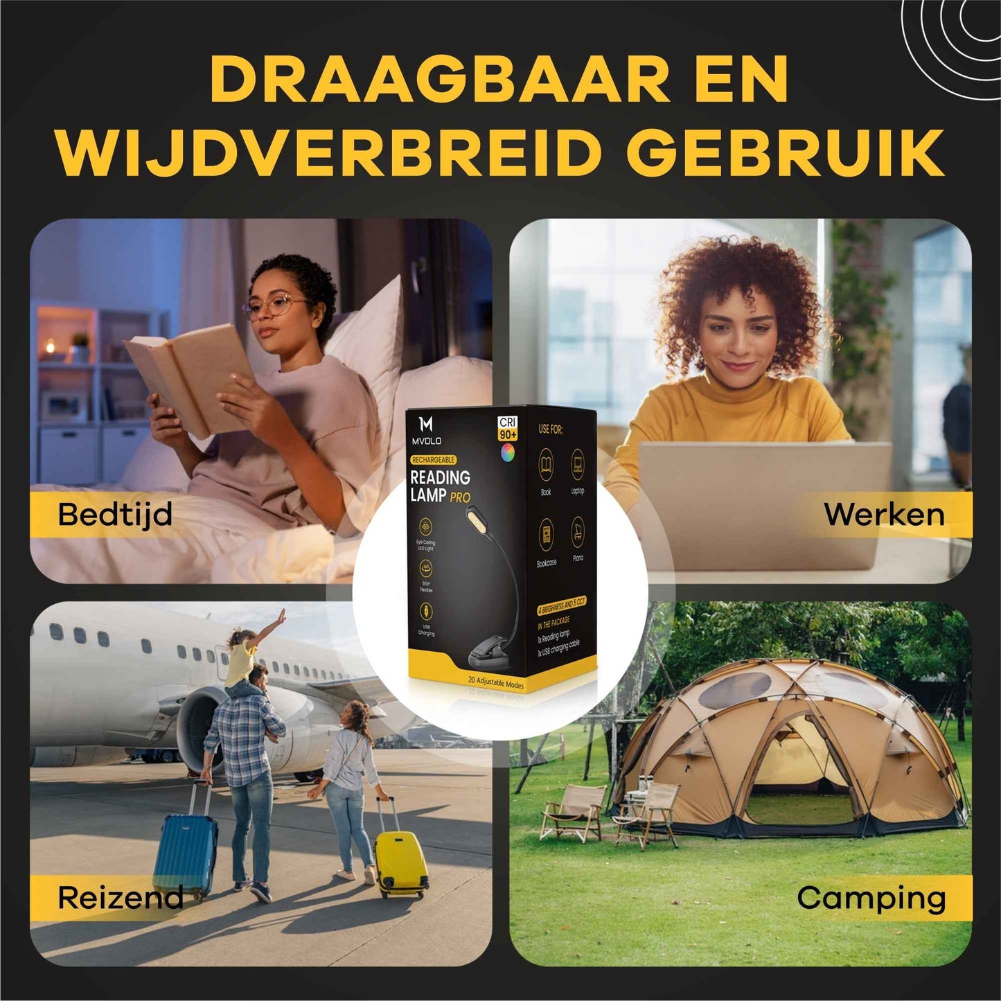 Leeslamp PRO - De ideale leeslamp voor elke lezer - Mvolo