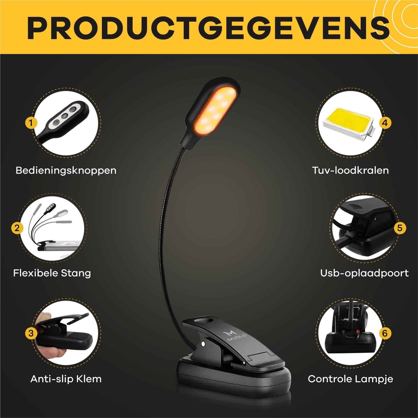 Leeslamp PRO - De ideale leeslamp voor elke lezer - Mvolo