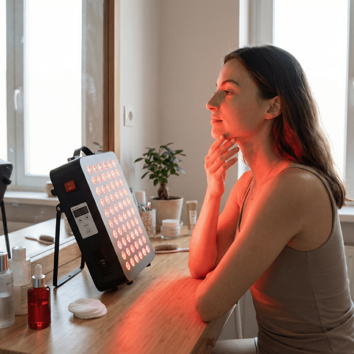 Collageen stimuleren: rood licht voor huidverbetering