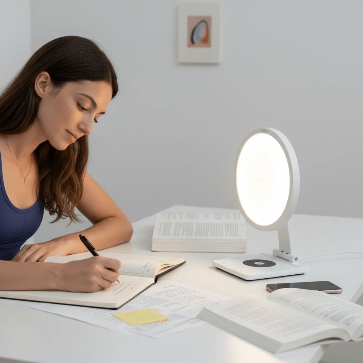 Lucent Charger: een lichttherapielamp met draadloos opladen voor rustigere ochtenden - Mvolo