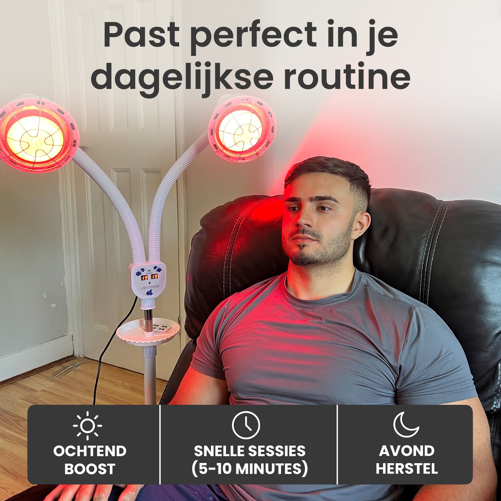 Dubbele infrarood lamp - Mvolo