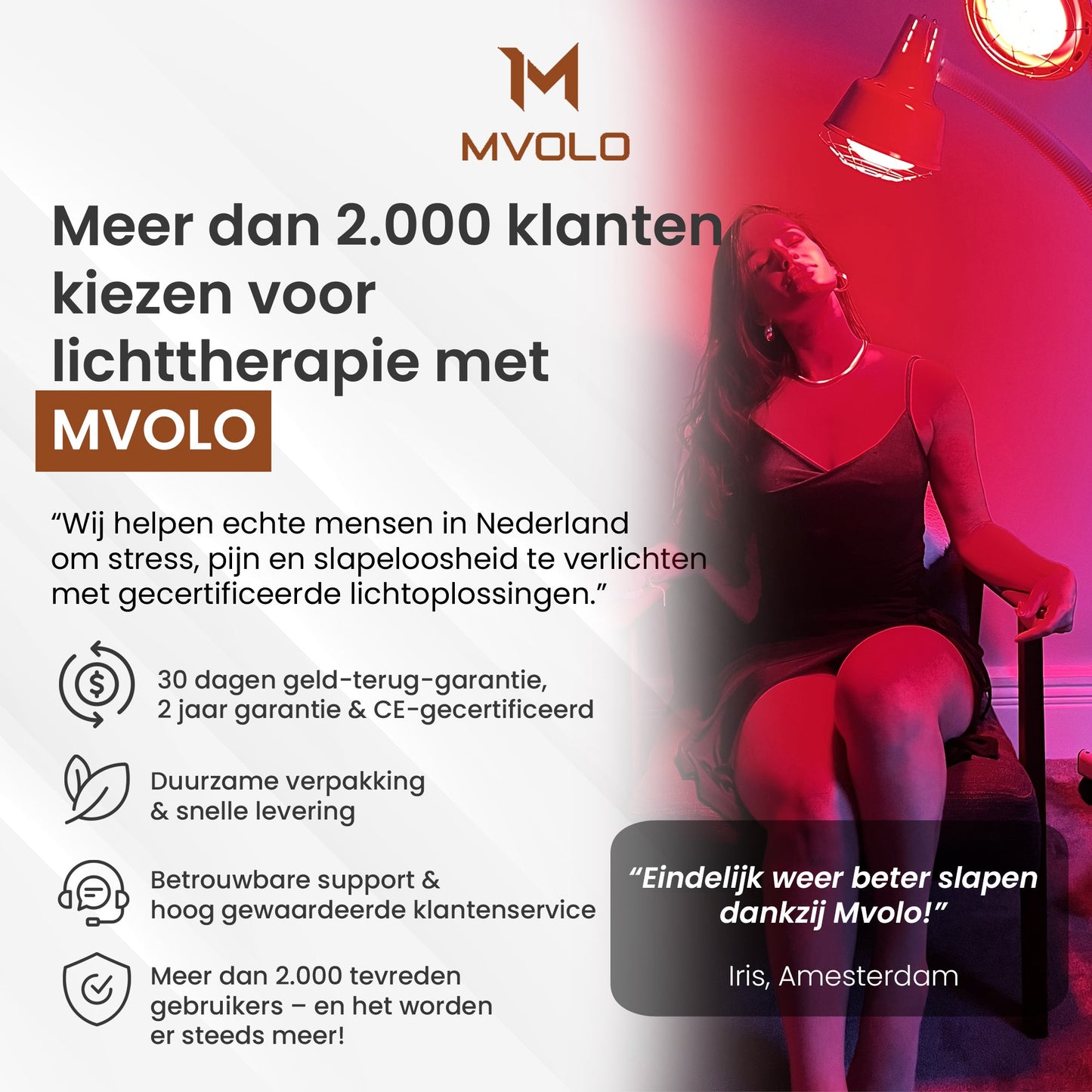 Dubbele infrarood lamp - Mvolo