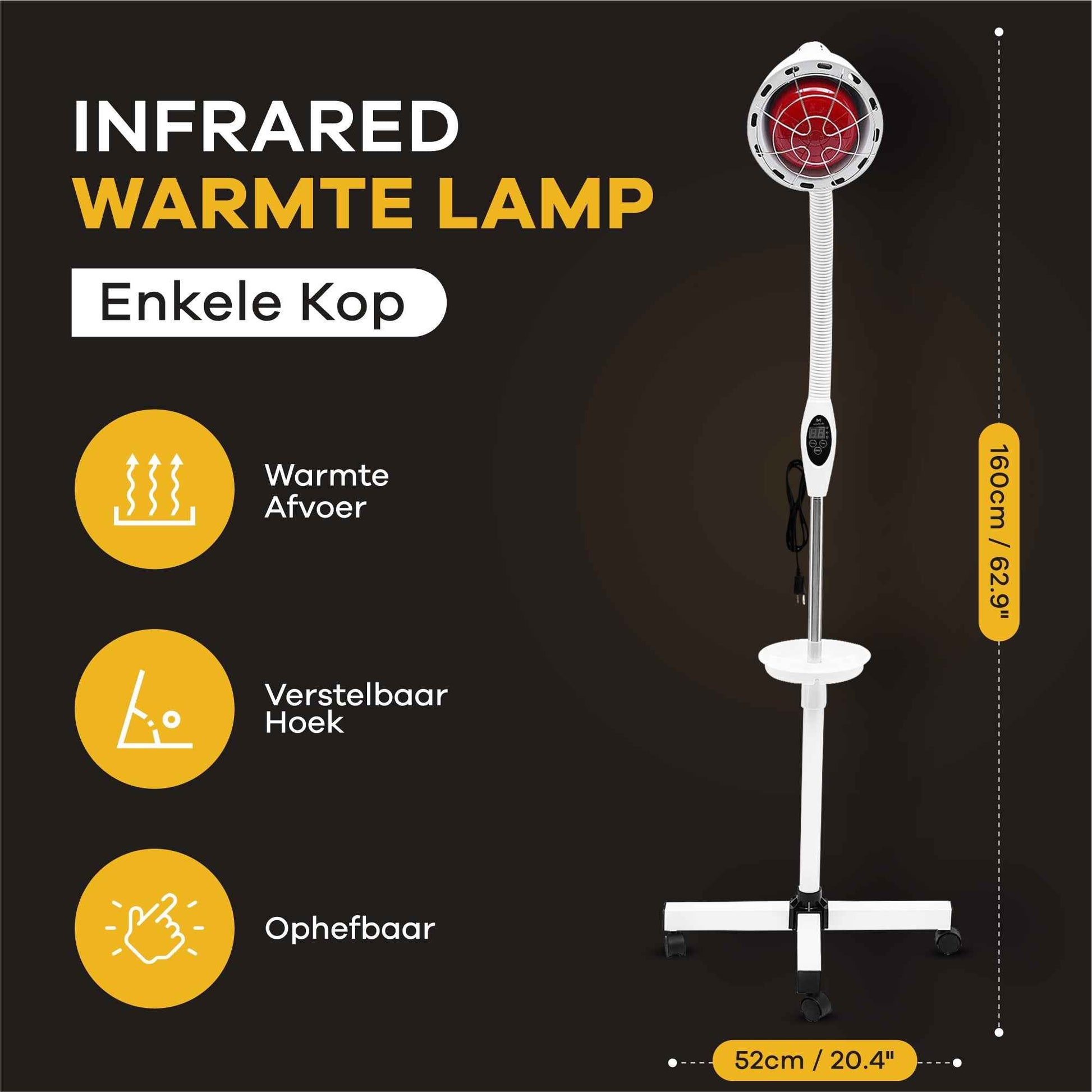 Enkele kop infraroodlamp S2 - Hoogwaardige infraroodlamp voor optimaal welzijn - Mvolo