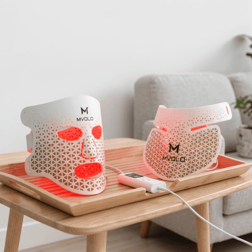 LED-Gesichtsmaske mit Hals für Haut und Dekolleté