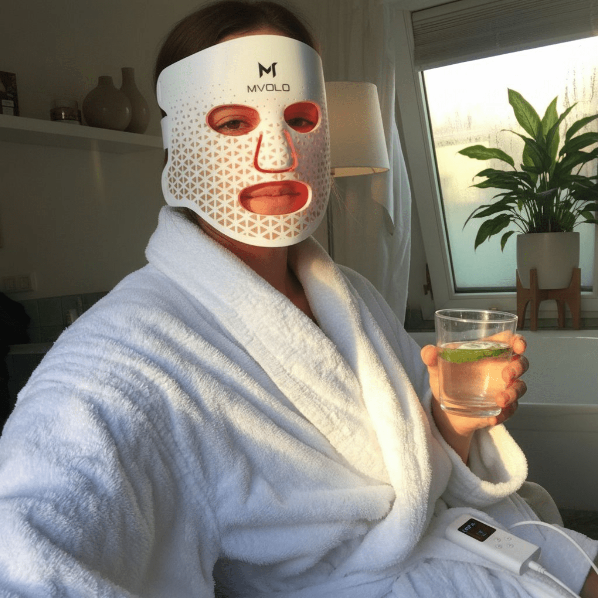 LED Face Mask + Halsmasker - Mvolo