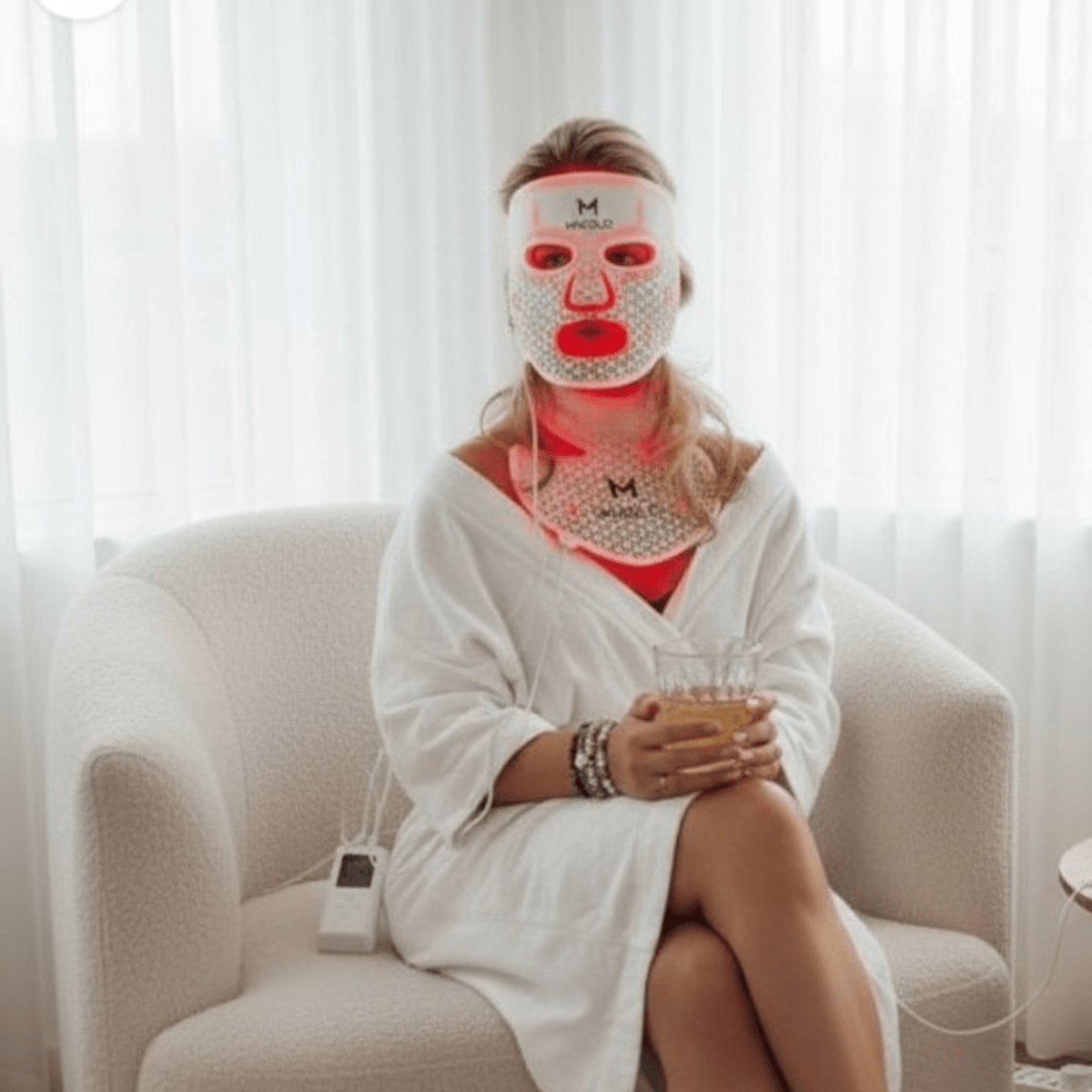 LED Face Mask + Halsmasker - Mvolo