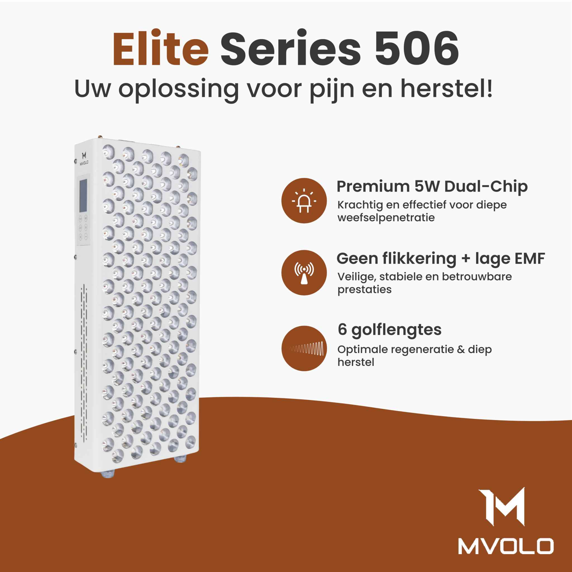 Roodlicht Elite series 506 - Optimale verlichting met Roodlicht Elite 506 - Mvolo