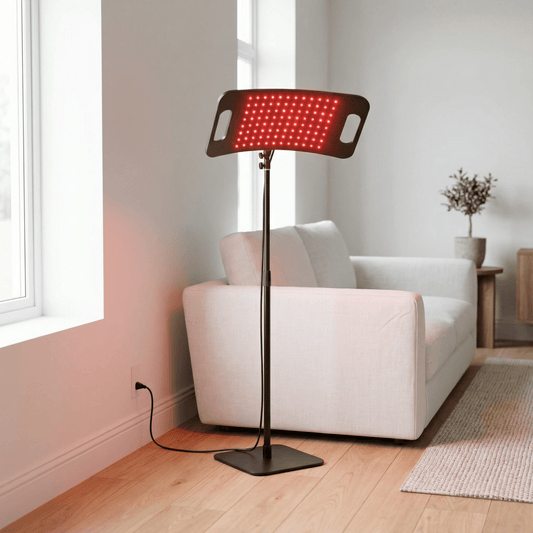 Mvolo Stellar Beam combineert rood- en infraroodlicht om pijn te verlichten, de doorbloeding te stimuleren en de huid gezond te herstellen, veilig thuis.